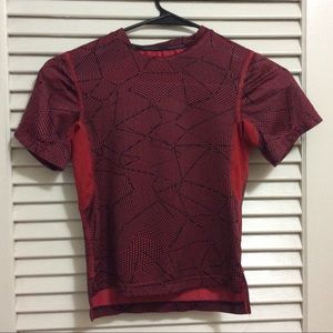 Red/black athletic Tee